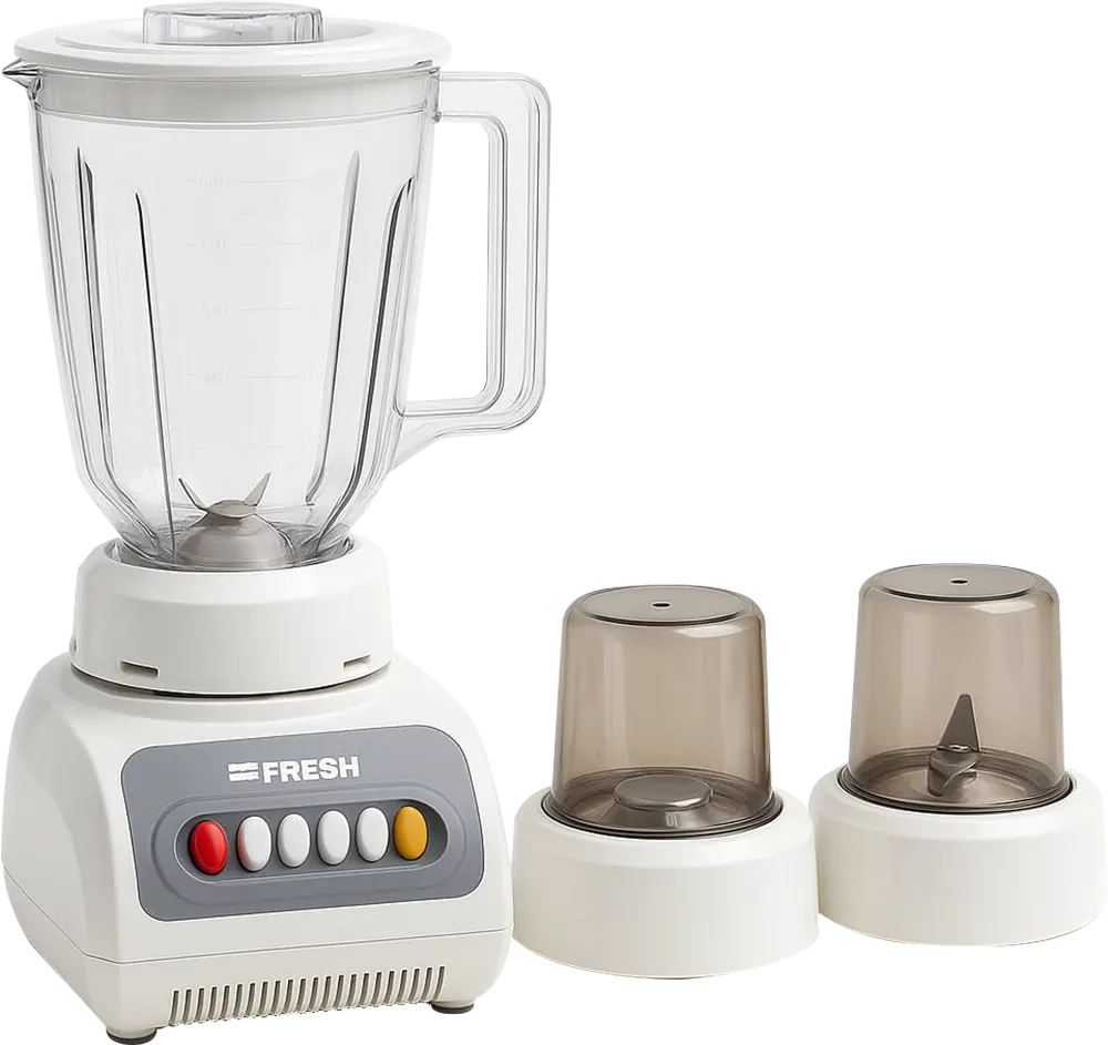 Fresh Jumbo Electric Blender, 360 Watt, 1.5 Liter, With 2 Mills, White, ST-999