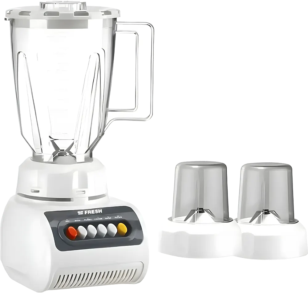 Fresh Jumbo Electric Blender, 360 Watt, 1.5 Liter, With 2 Mills, White, ST-999