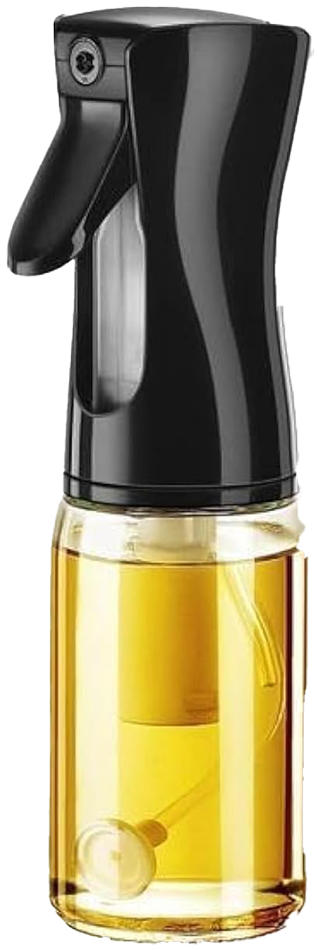 Glass oil sprayer,  black cap , 508