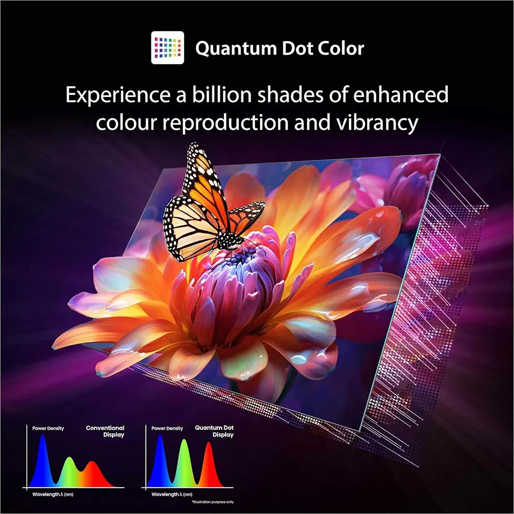 Toshiba Smart TV, 65-inch, 4K resolution, QLED type, with built-in receiver, 65M450RP