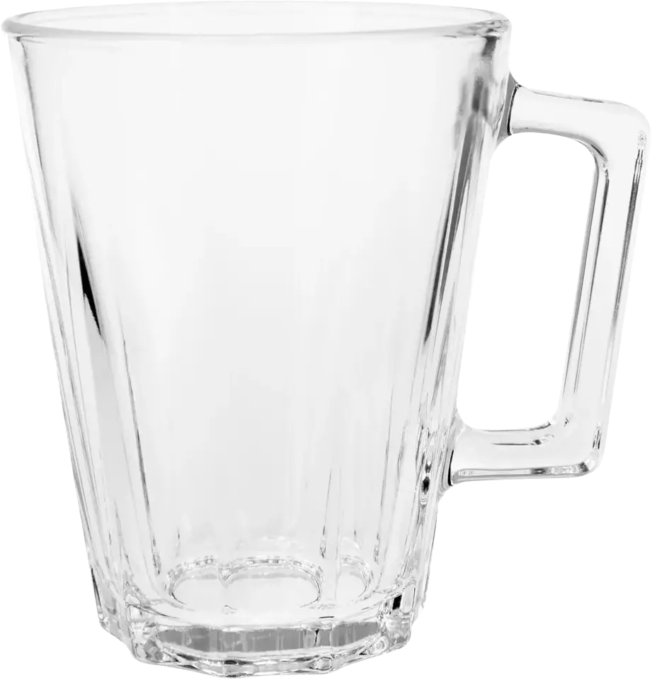 Luminarc Lacene Glass Mug Set, 6 Pieces, 250ml Capacity, transparent Color