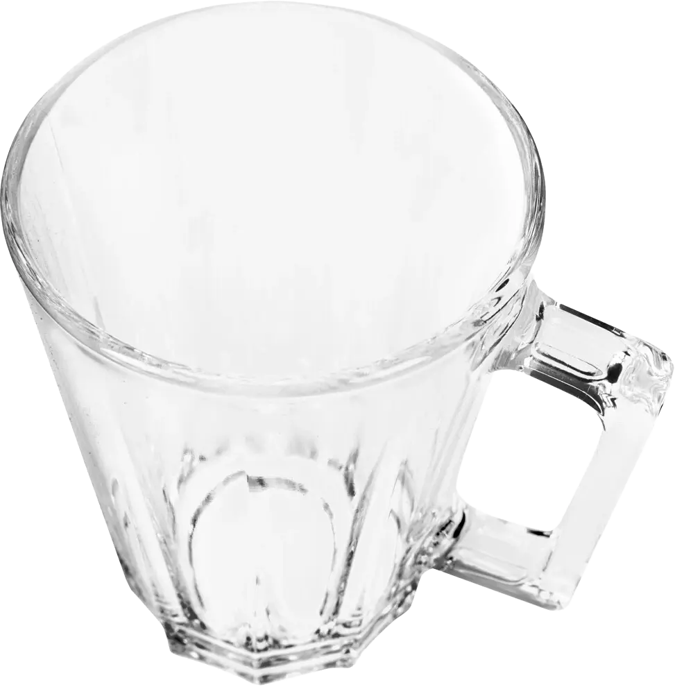 Luminarc Lacene Glass Mug Set, 6 Pieces, 250ml Capacity, transparent Color