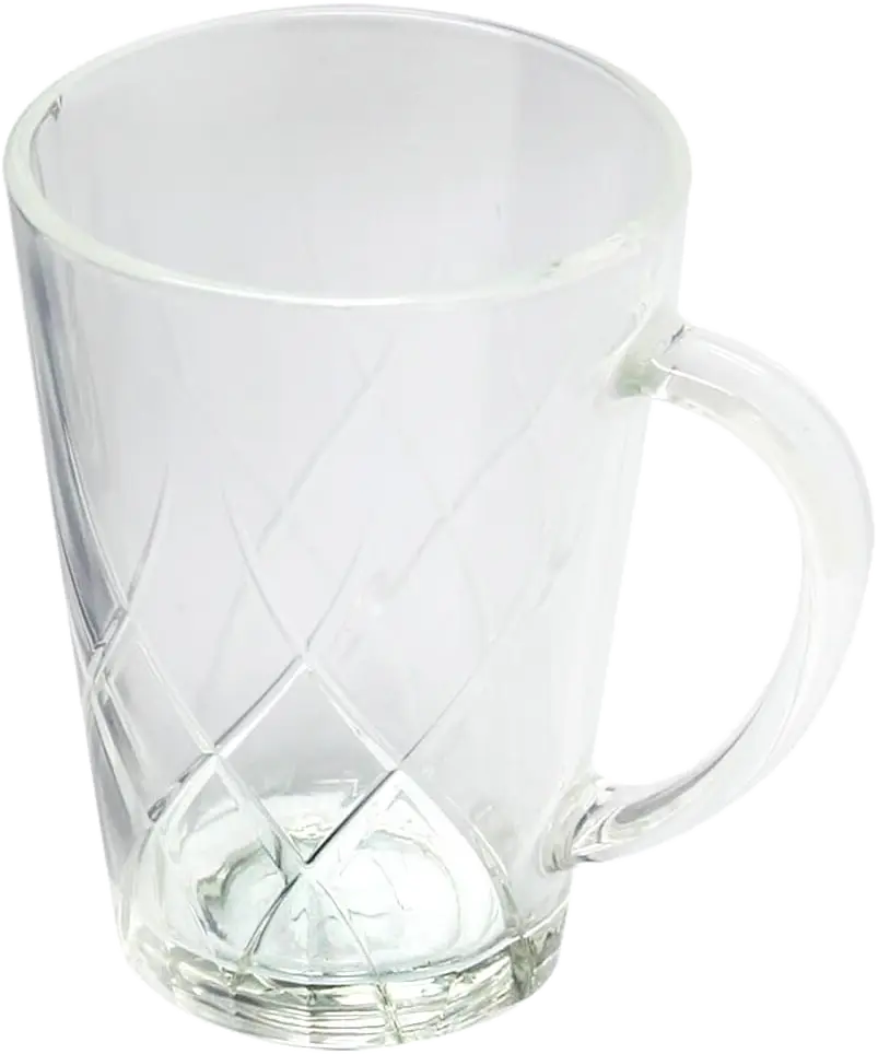 Luminarc Swivel Glass Mug Set, 6 Pieces, 250ml Capacity, transparent Color