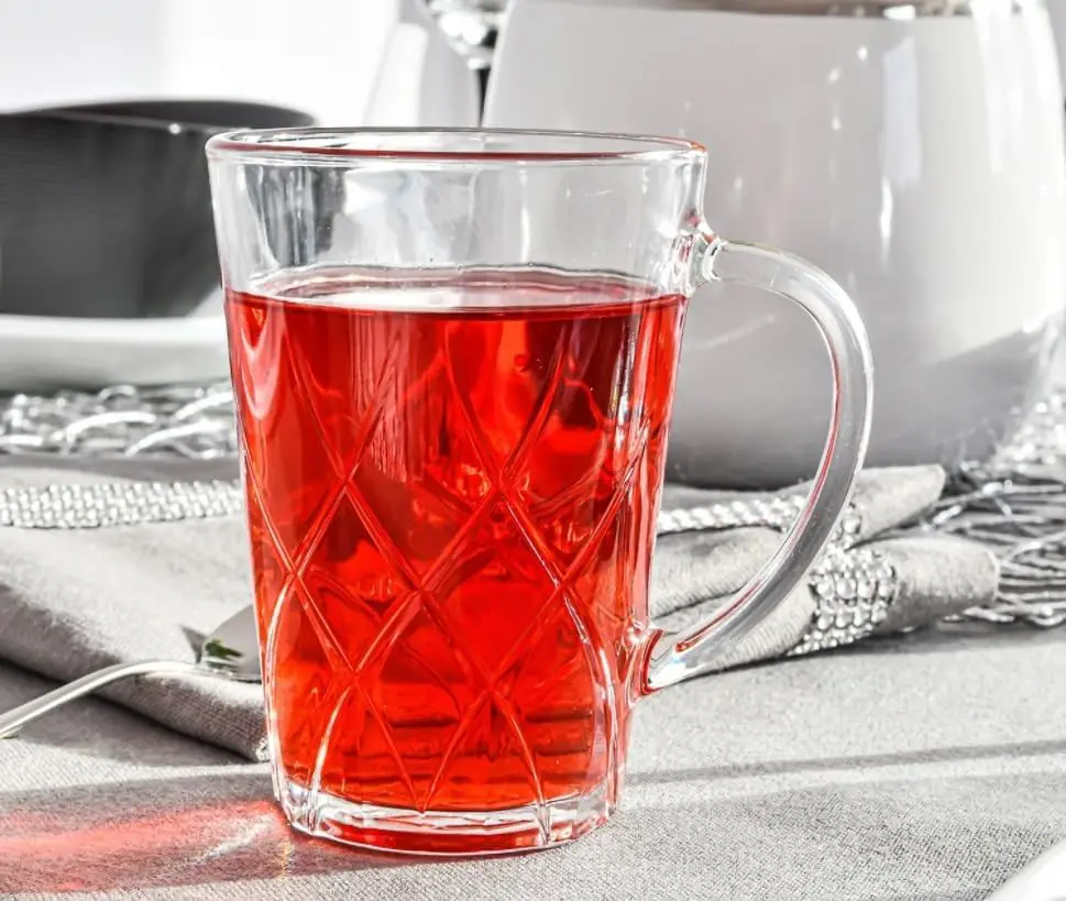 Luminarc Swivel Glass Mug Set, 6 Pieces, 250ml Capacity, transparent Color