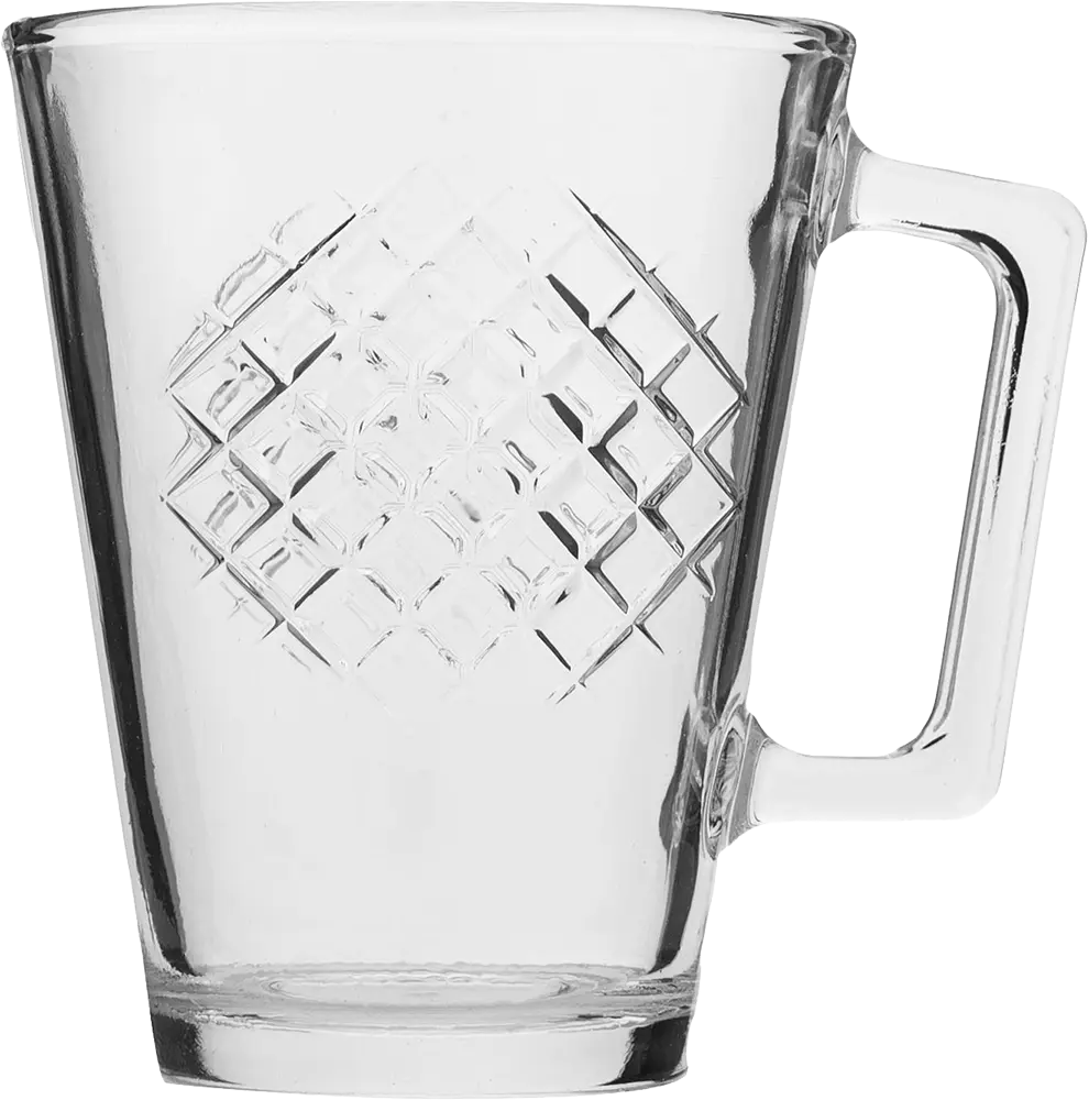 Luminarc Karel Glass Mug Set, 6 pieces, 250ml capacity, clear color