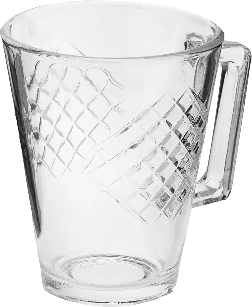 Luminarc Karel Glass Mug Set, 6 pieces, 250ml capacity, clear color