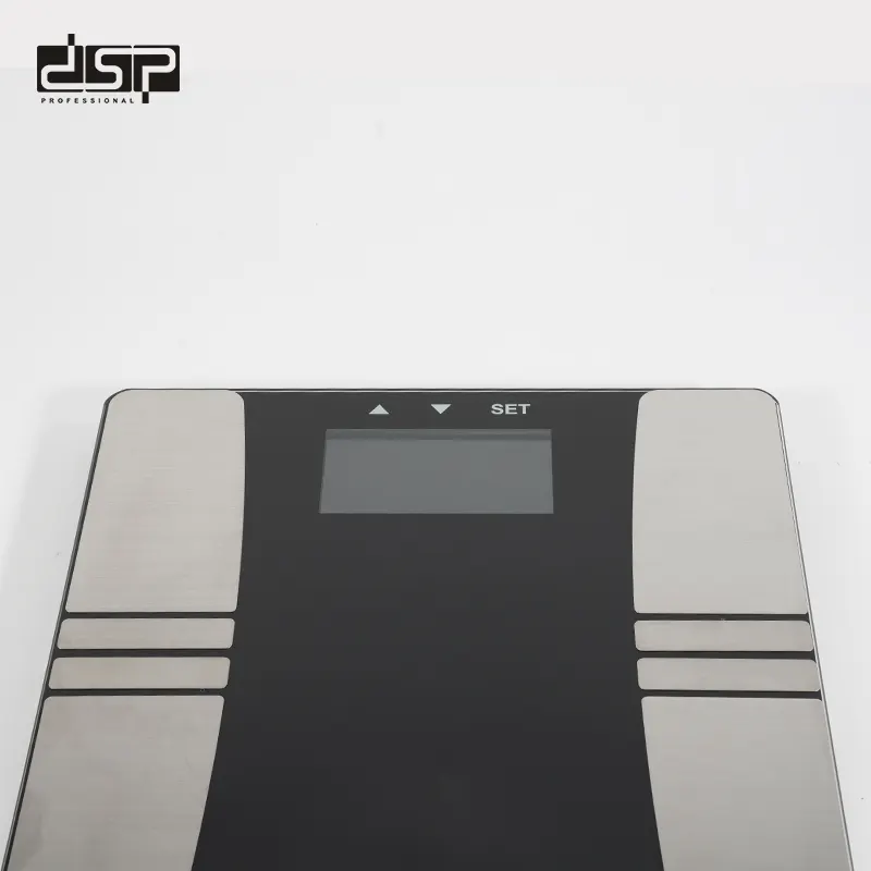 DSP Personal Scale, 180 kg, Digital Display, Glass, Black, KD7018