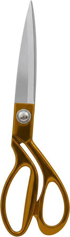 Fabric scissors, gold, 37