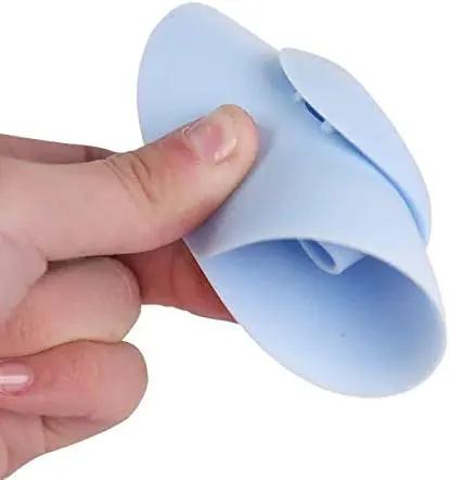 Bathtub plug, silicone, blue