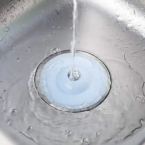 Bathtub plug, silicone, blue