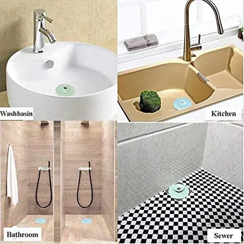 Bathtub plug, silicone, blue