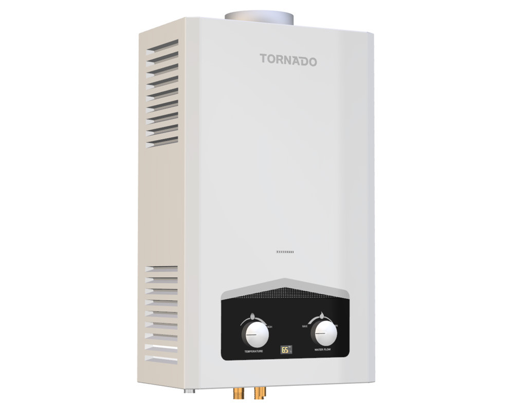 سخان تورنيدو 10 لتر غاز انبوبة  بالمدخنه امان GHM.C10CTE.W