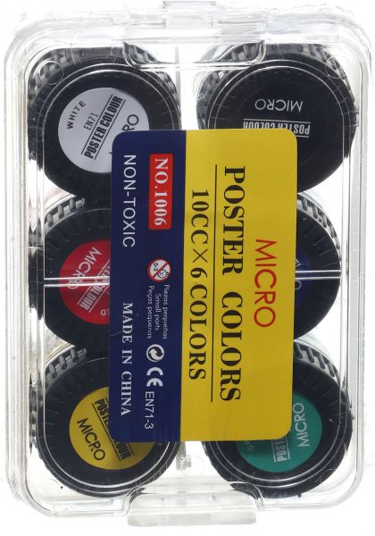 مجوعة ألوان بوستر ميكرو ،  6  لون ، 10 مللي،  ألوان متعددة  1006