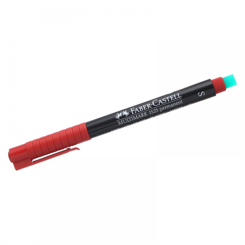 قلم ماركر ثابت مالتي مارك بسن اس من فابر-كاستل، احمر