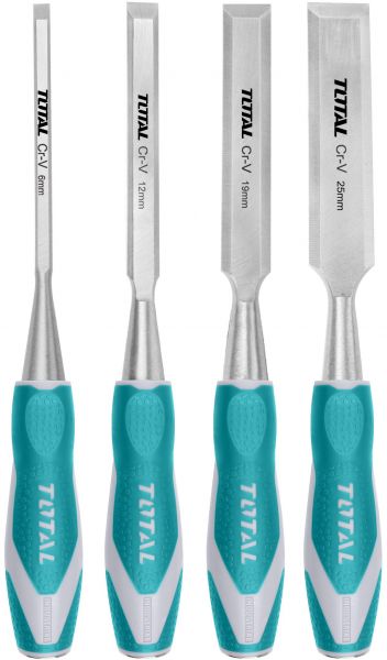 طقم ازميل خشب توتال، (6-12-19-25) مم، THT41K0401