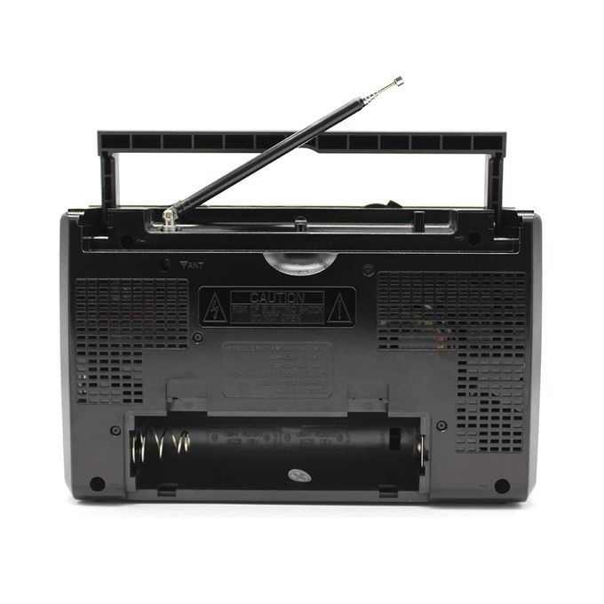 راديو محمول FM\AM\SW من جولون، كلاسيكي، بطارية قابلة لإعادة الشحن، صوت عالي نقي، منفذ USB وكارت ميموري، أسود، RX-M70