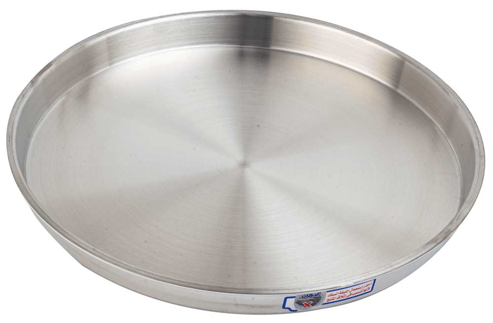 صينية بيتزا ألمنيوم الدهان مقاس 32 دائرية - فضي