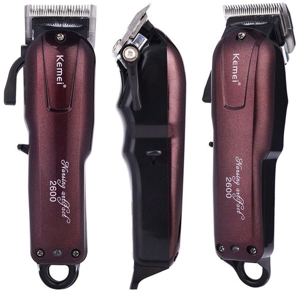ماكينة حلاقة كهربائية للرجال كيمي، استخدام جاف، بني، KM-2600