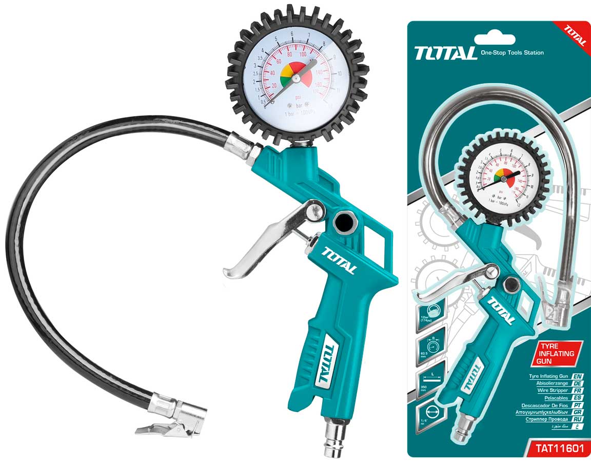 Total Tools Car Tire Inflator Gun, TAT11601