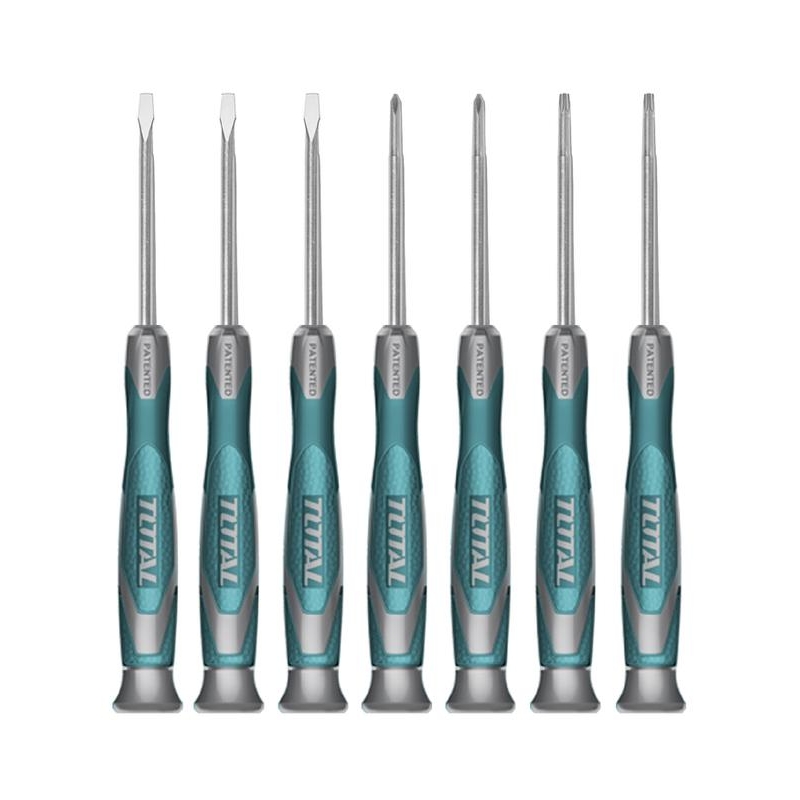 طقم مفكات دقيق 7 قطع توتال THT250726