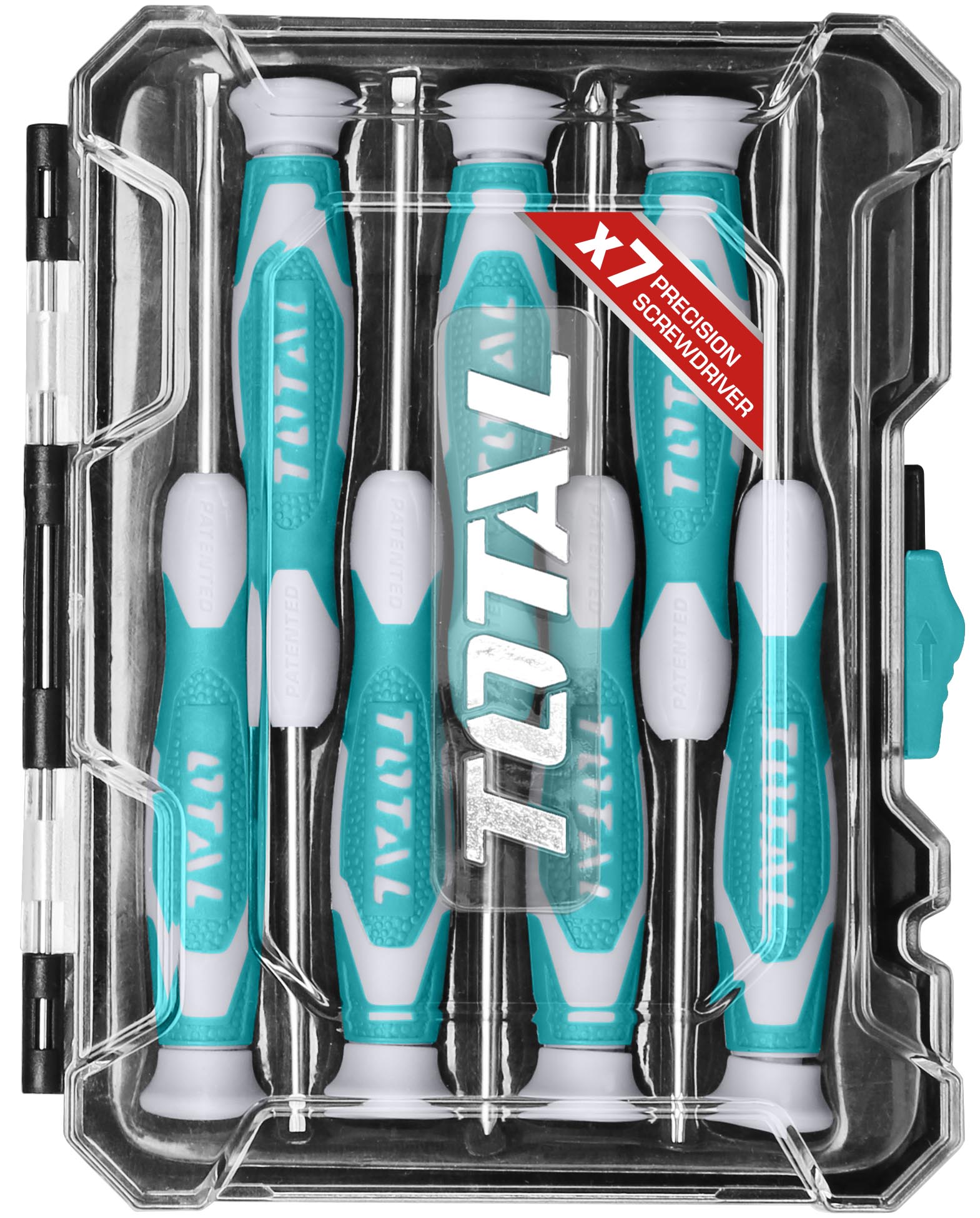 طقم مفكات دقيق 7 قطع توتال THT250726