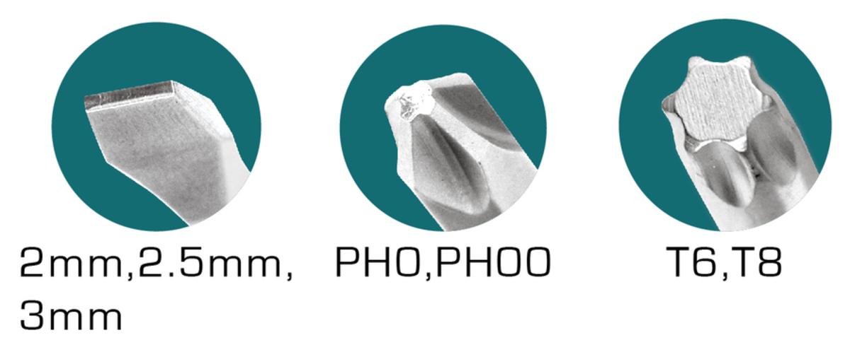 Precise screwdriver set 7 pcs Model TOTAL THT250726