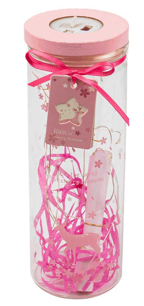 صندوق هدايا مراسيل زجاجية حجم وسط - بينك