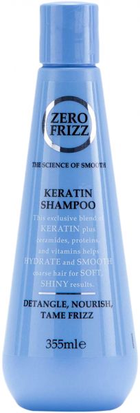 شامبو بالكيراتين خالي من السلفات من زيرو فريز 355 مل