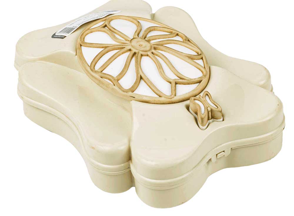 لمامة وبر يدوية لتنظيف السجاد شكل فرشة - بيج