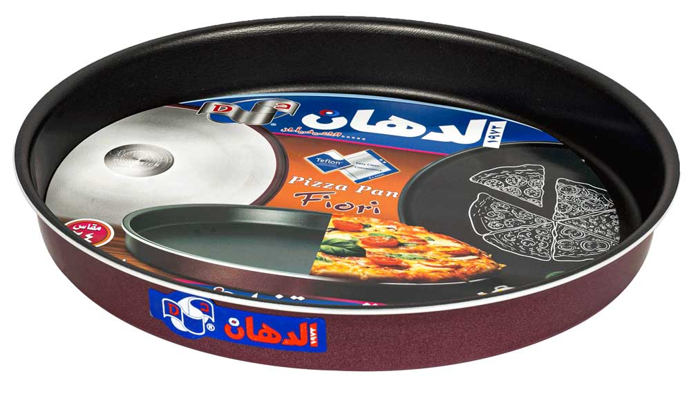 صينية فرن بيتزا فيورى الدهان مقاس 24 دائرية - أحمر