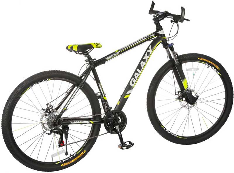 دراجة جبلية جلاكسي A5، مقاس 29، 21 سرعة، أسود × أصفر