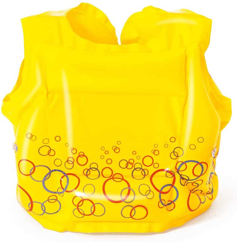 فيست للسباحة بست واي، قابل للنفخ، بطبعة تروبيكال، أصفر 32069