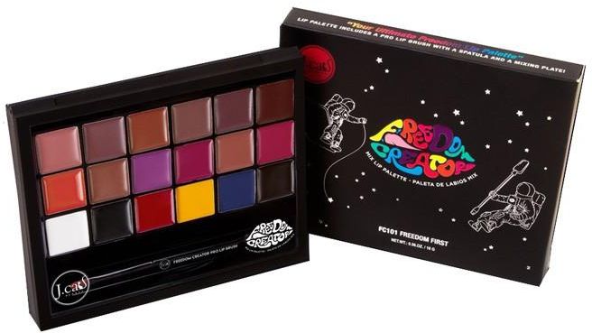 باليت روج جي كات بيوتي فريدوم كريوتور ليب باليت 18 لون كريمي، 101