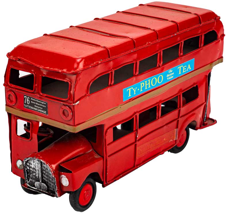 أنتيكة معدن علي شكل باص - ألوان متعددة