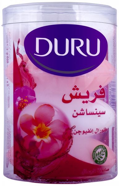 صابون دورو فلورال انفيوجين فريش سينساشن، 100جم، 4 قطع.