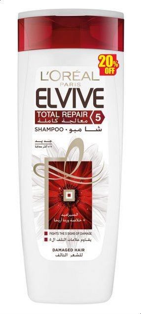 شامبو الفيف توتال ريبير 5 معالج من لوريال  400 مل