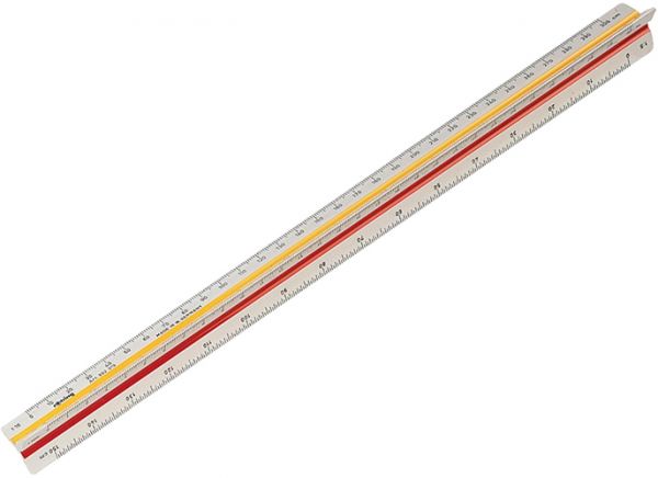 مسطرة معدن على شكل مثلث روترينج ، فضي