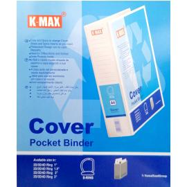 مجلد مستندات 4 سم ب 4 حلقات من ديجيتال ،أبيض