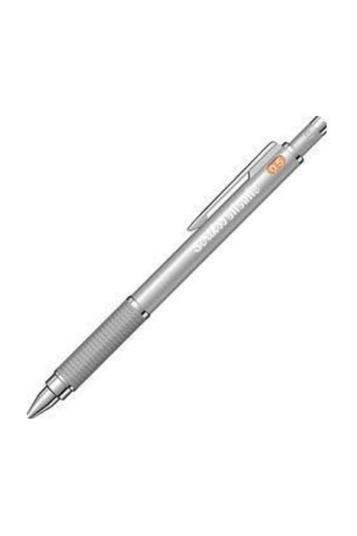 قلم سنون تركي سكريكس معدن، سن رصاص 0.5 ملم ،سلفر