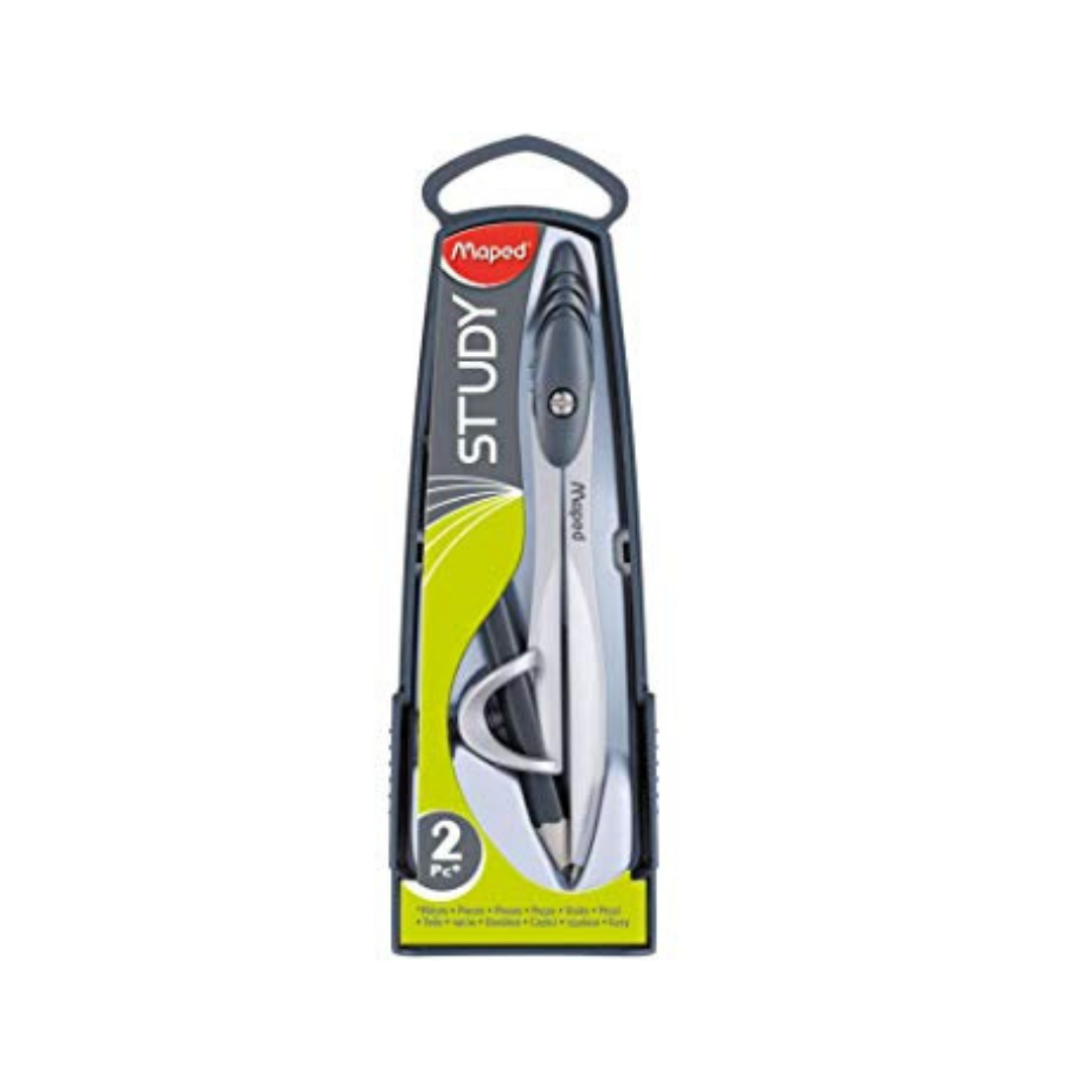 برجل هندسي من مابيد مع قلم رصاص، رصاصي