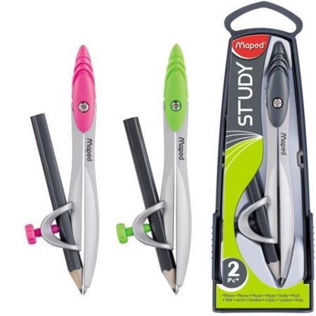 برجل هندسي من مابيد ستادي مع قلم رصاص، رصاصي