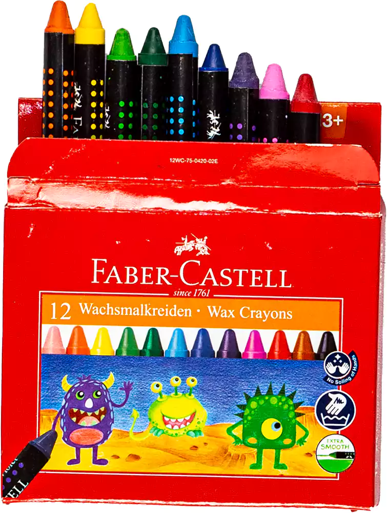 مجموعة ألوان شمع  صغيرة من فابر كاستل، 12  لون،  ألوان متعددة