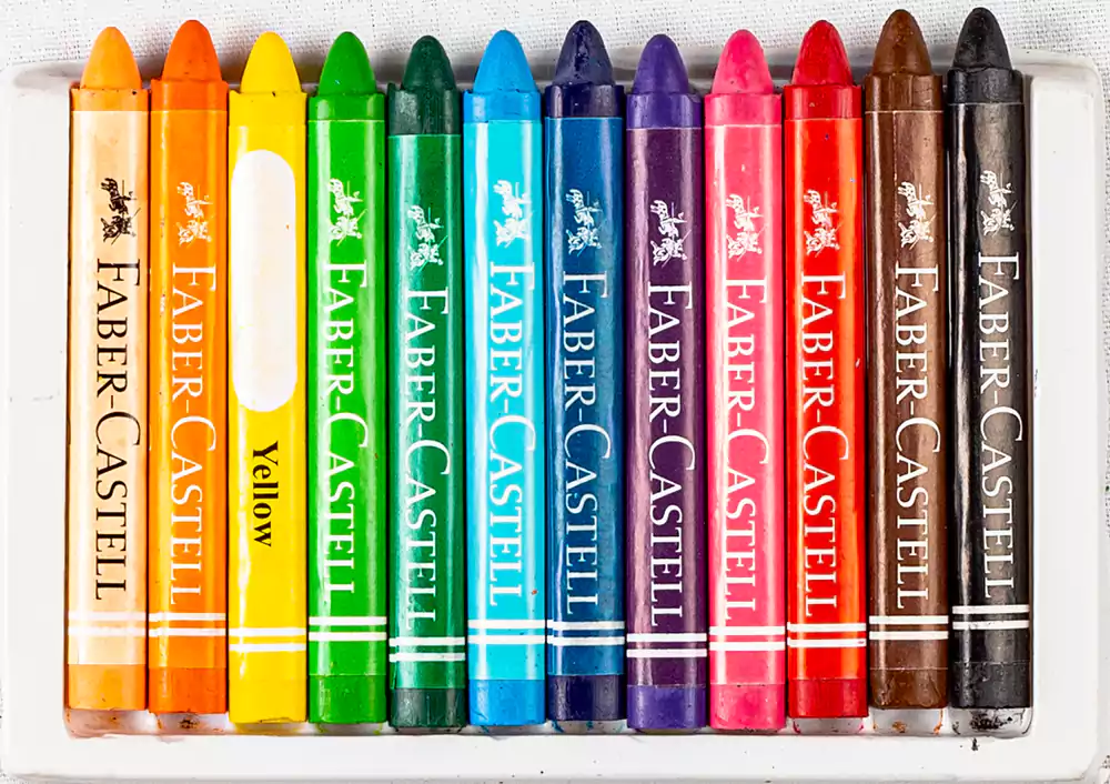 علبة ألوان شمع جريب 12 لون من فابر كاستل  120090