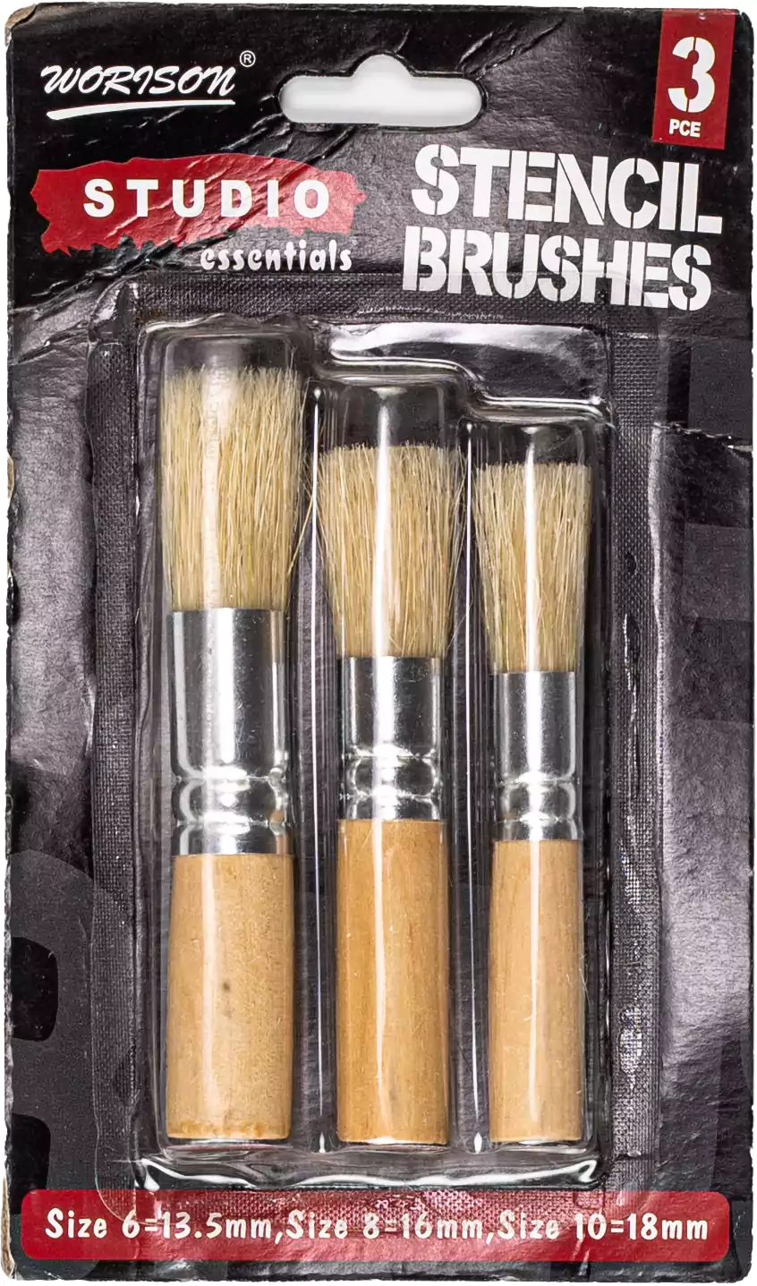 فرشة تلوين مدق، مقاس 6-8-10 ، بيچ