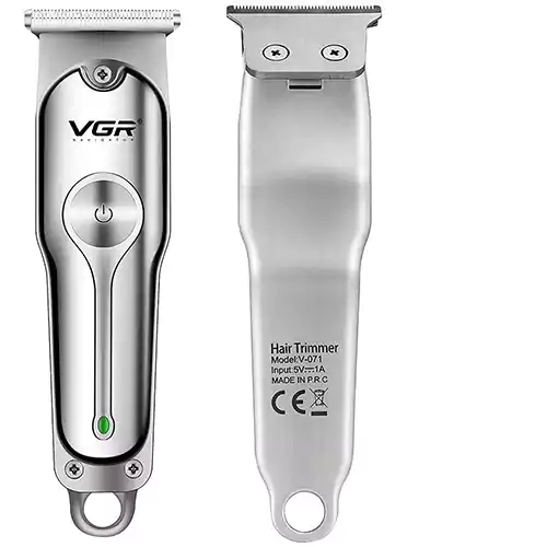 ماكينة حلاقة كهربائية للرجال في جي ار، فضي، V-071