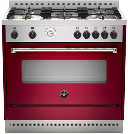 بوتاجاز لاجيرمانيا فري ستاند، 90 × 60 سم، 5 شعلة، امان كامل، نبيتي، AMS95C81AVI-20