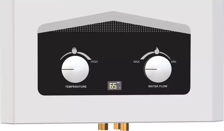 سخان مياه غاز تورنيدو 6 لتر، ديجيتال ، غاز انبوبة ، مدخنة، أبيض ، GHM-C06CTE-W