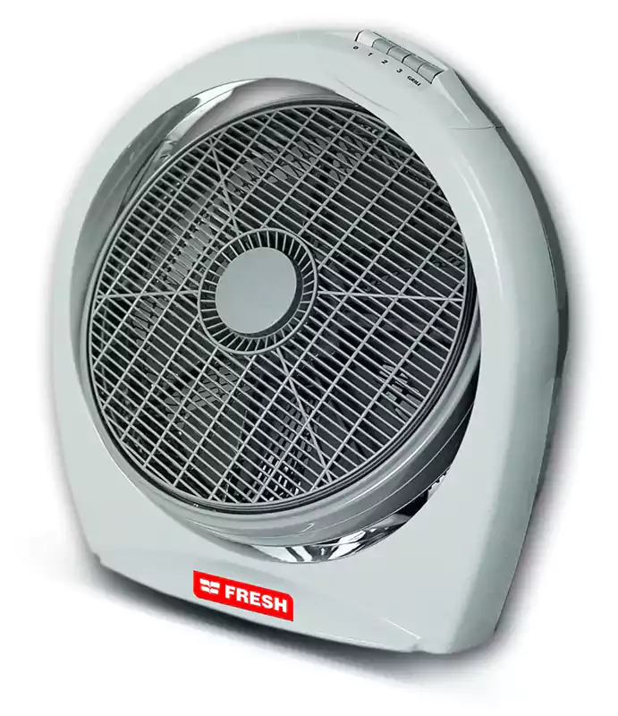 مروحة بوكس فريش، 14 بوصة، أبيض، 3 سرعات، Box Circular