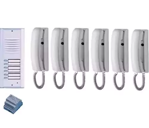 انتركم كيت فارفيزا، 6 خط، اتصال صوتي، إيطالي، أبيض، 6 RP