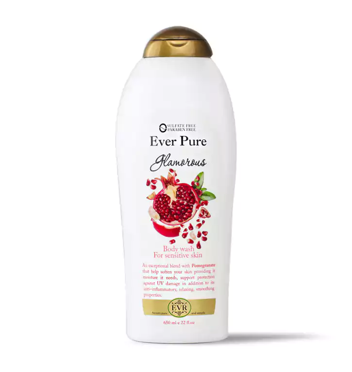 شاور ايفر بيور بالرمان جلامور للبشره الحساسه، 650 مل .
